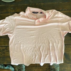 Light Pink golf shirt Size Large